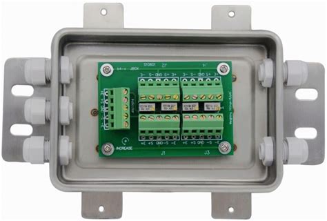 industrial load cell junction box|load cell summing box schematic.